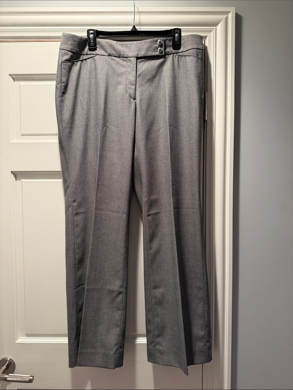 White House Black Market Women's Gray Dress Trousers